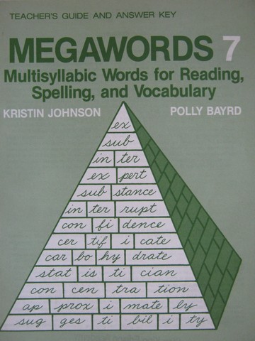 (image for) Megawords 7 Teacher's Guide & Answer Key (TE)(P) by Johnson,