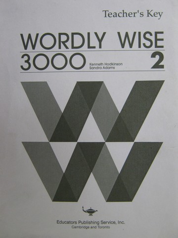(image for) Wordly Wise 3000 Book 2 Teacher's Key (TE)(P) by Hodkinson