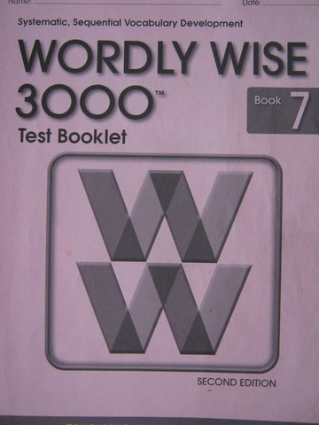 (image for) Wordly Wide 3000 Book 7 2nd Edition Test Booklet (P)