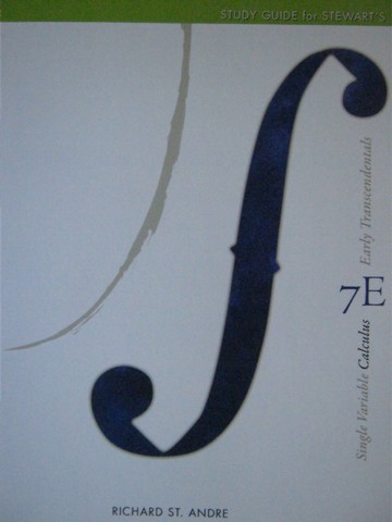 (image for) Single Variable Calculus Early Transcendentals 7e Study Guide (P
