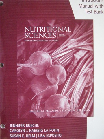 (image for) Nutritional Sciences 3rd Edition IM with Test Bank (TE)(P)