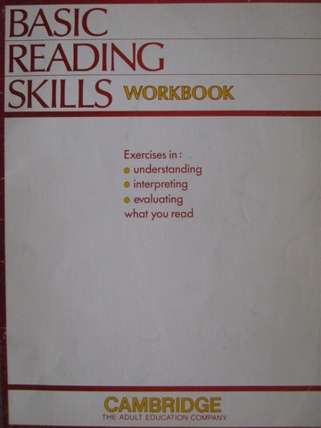 (image for) Basic Reading Skills Workbook (P)