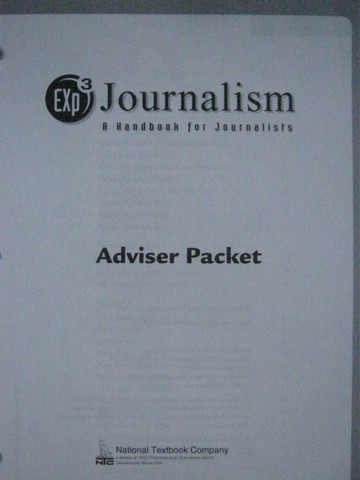 (image for) Exp3 Journalism A Handbook for Journalists Adviser Packet (Pk)