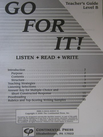 (image for) Go For It! Level B Teacher's Guide (TE)(P)