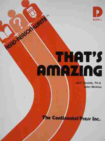 (image for) That's Amazing D Book 1 (P) by Cassidy & Micklos