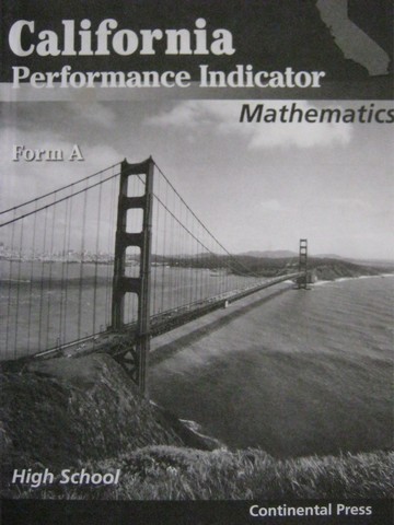 (image for) California Performance Indicator Mathematics Form A (CA)(P)