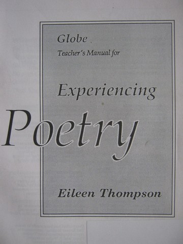 (image for) Experiencing Poetry TM (TE)(P) by Eileen Thompson