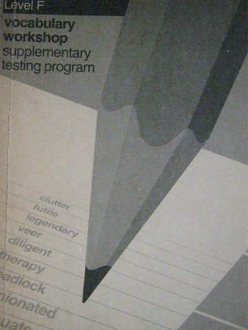 (image for) Vocabulary Workshop F Supplementary Testing Program (P)