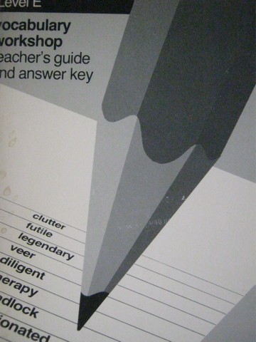 (image for) Vocabulary Workshop Level E TG & Answer Key (TE)(P) by Shostak