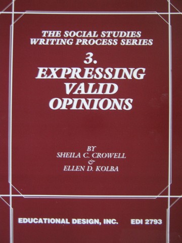 (image for) Expressing Valid Opinions (P) by Crowell & Kolba