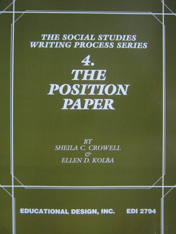 (image for) Position Paper (P) by Crowell & Kolba