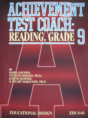 (image for) Achievement Test Coach Reading Grade 9 (P) by Goudiss, Lechner