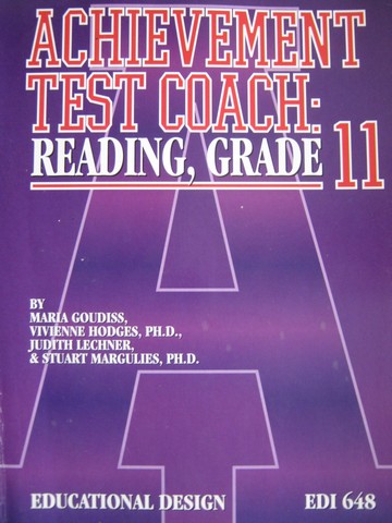 (image for) Achievement Test Coach Reading Grade 11 (P) by Goudiss, Hodges - Click Image to Close