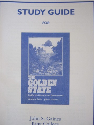 (image for) Golden State Study Guide (P) by John S Gaines