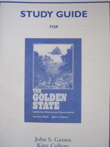Golden State Study Guide (P) by John S Gaines (image for) Golden State Study Guide (P) by John S Gaines