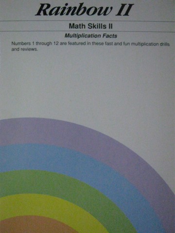 (image for) Rainbow 2 Math Skills 2 Multiplication Facts (Spiral)