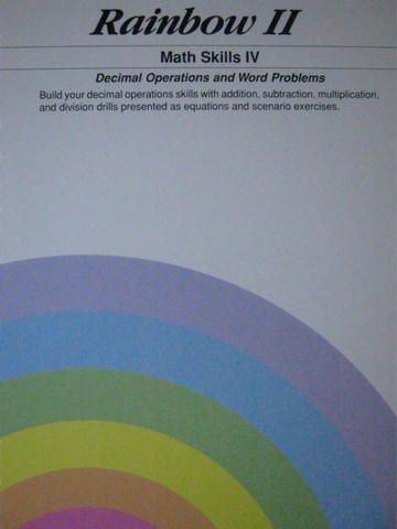 (image for) Rainbow 2 Math Skills 4 Decimal Operations & Word (Spiral)