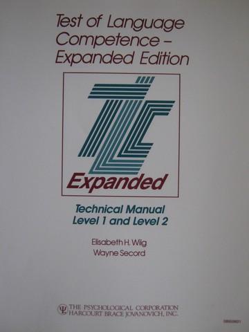 (image for) TLC Expanded Edition Technical Manual Level 1 & Level 2 (P)