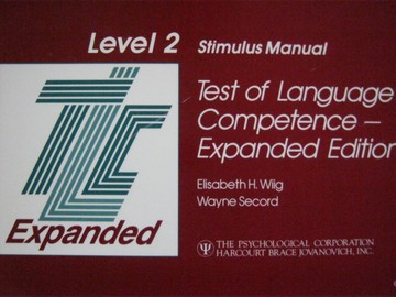 TLC Expanded Edition Level 2 Stimulus Manual (Spiral) by Wiig, (image for) TLC Expanded Edition Level 2 Stimulus Manual (Spiral) by Wiig,