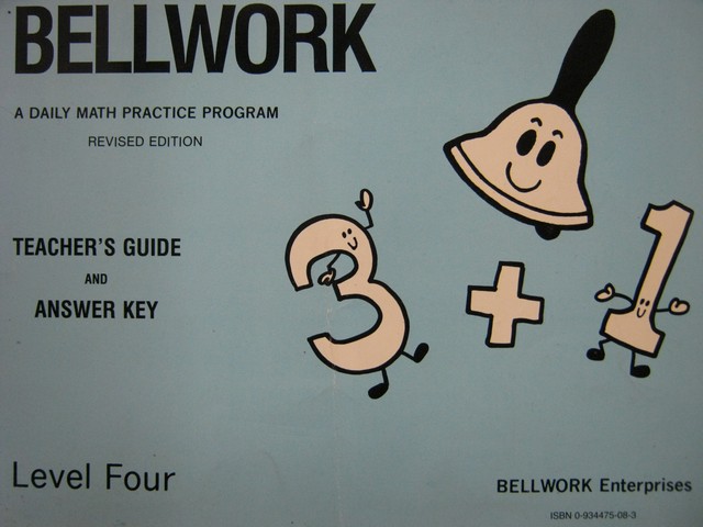 (image for) Bellwork Math 4 Revised Edition TG & Answer Key (TE)(Spiral)