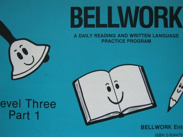 (image for) Bellwork Reading & Written Language 3 Part 1 (P) by Kinney & Gall