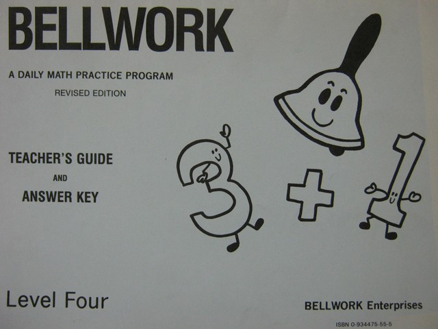 (image for) Bellwork Math 4 Revised Edition TG & Answer Key (TE)(P)