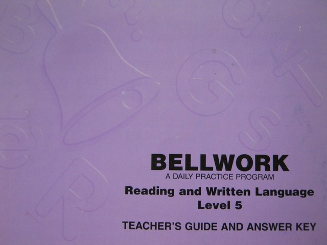 (image for) Bellwork Reading & Written Language 5 TG (TE)(P) by Gall,