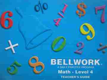 (image for) Bellwork Math 4 TG (TE)(P) by De Pue, Kinney, & De Pue