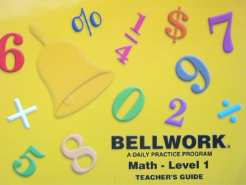 (image for) Bellwork Math 1 TG (TE)(P) by Kent A De Pue & Michelle Barnett