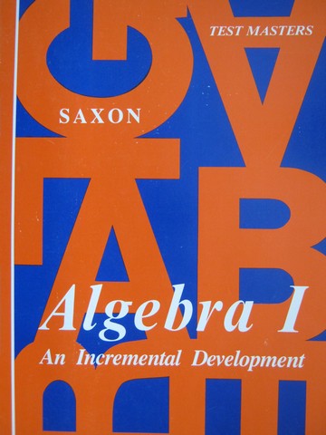 (image for) Saxon Algebra 1 Test Masters (P) by John Saxon