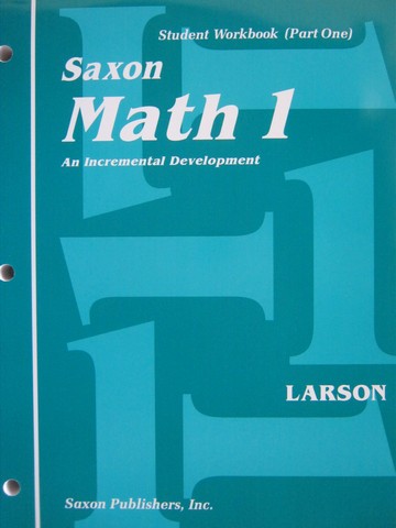 (image for) Saxon Math 1 Student Workbook Part 1&2 (P/Set) by Larson &