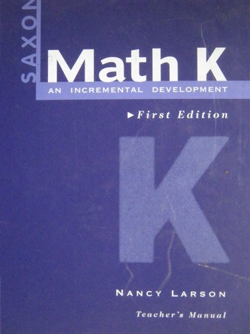(image for) Saxon Math K TM (TE)(Binder) by Larson & Fenty-Morrison