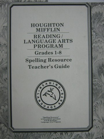 (image for) Reading/Language Arts Program Spelling Resource TG (TE)(P)