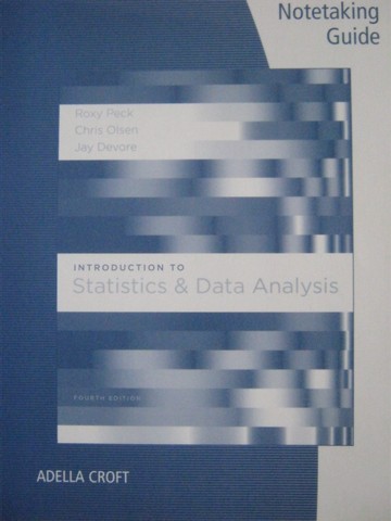 (image for) Introduction to Statistics & Data Analysis 4e Notetaking (P)