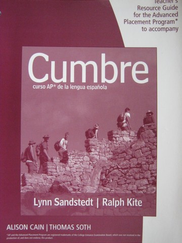 (image for) Cumbre curso AP Teacher's Resource Guide for AP Program (P)