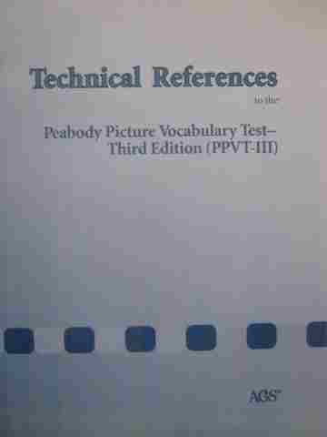 (image for) PPVT-III 3rd Edition Technical References (P) by Williams & Wang