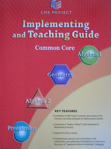 (image for) CME Common Core Implementing & Teaching Guide (P) by Cuoco, etc.