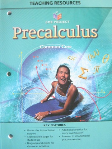 (image for) CME Precalculus Common Core Teaching Resources (TE)(P)