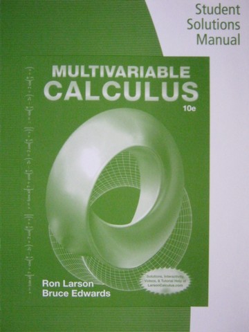 (image for) Multivariable Calculus 10e Student Solutions Manual (P)