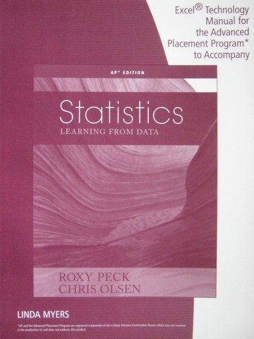 (image for) Statistics Learning from Data AP Edition Excel Technology (P)