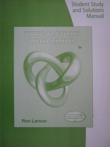 (image for) Precalculus with Limits 3e Student Study & Solutions Manual (P)