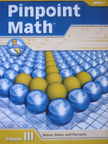 (image for) Pinpoint Math F Volume III Student Booklet (CA)(P)