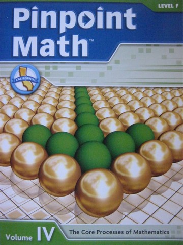 (image for) Pinpoint Math F Volume IV Student Booklet (CA)(P)