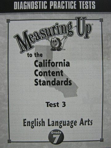 (image for) Measuring Up English Language Arts Grade 7 Test 3 (CA)(P)