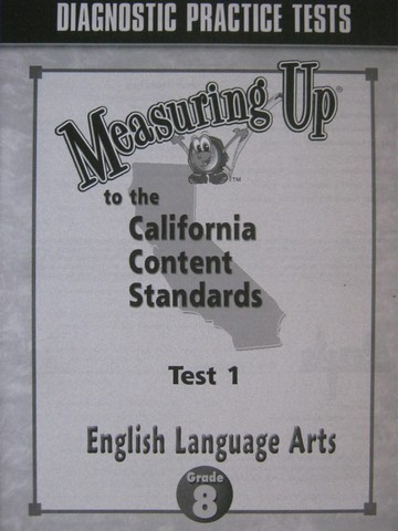 (image for) Measuring Up English Language Arts Grade 8 Test 1 (CA)(P)