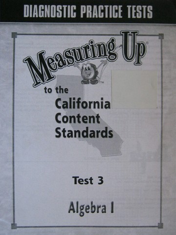 (image for) Measuring Up Algebra 1 Test 3 (CA)(P)