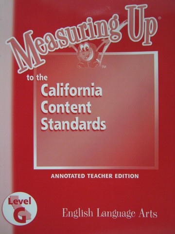 (image for) Measuring Up English Language Arts Level G ATE (CA)(TE)(P)
