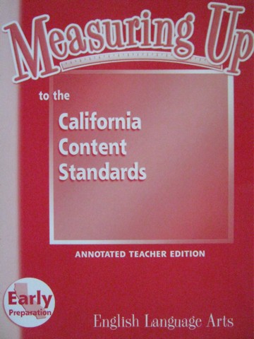 (image for) Measuring Up English Language Arts Early Prep ATE (CA)(TE)(P)