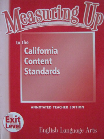 (image for) Measuring Up English Language Arts Exit Level ATE (CA)(TE)(P)