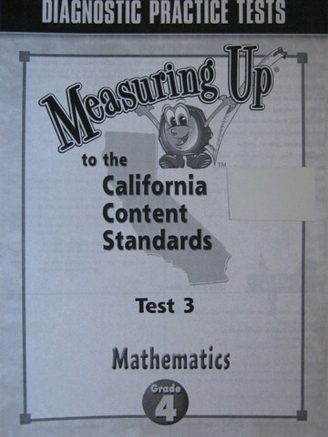 (image for) Measuring Up Mathematics Grade 4 Test 3 (CA)(P)